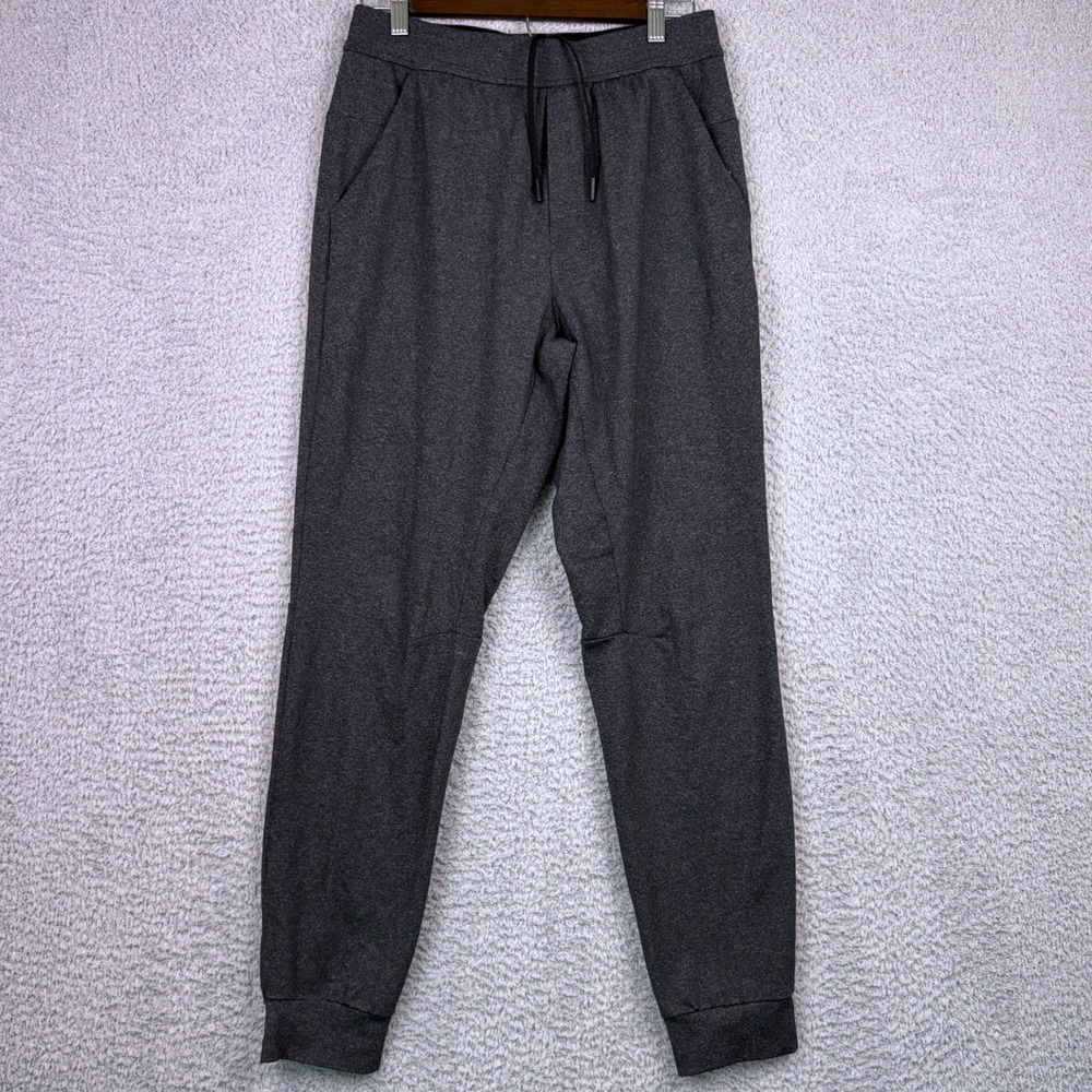 Lululemon Jogger Pants Men Small Gray Intent Tapered Athletic Stretch Sweatpants